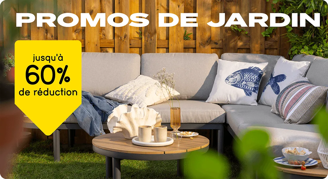 Beaucoup d’articles de jardin jusqu'à 50% de réduction