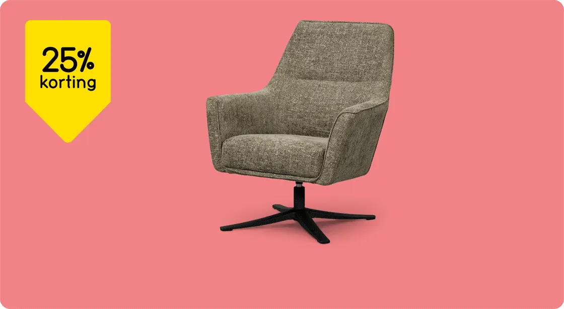 Alle fauteuils 25% korting