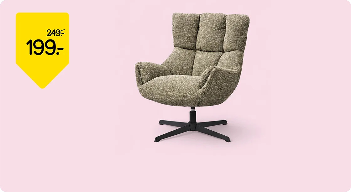 Fauteuil Hidde de 249,- pour 199,-