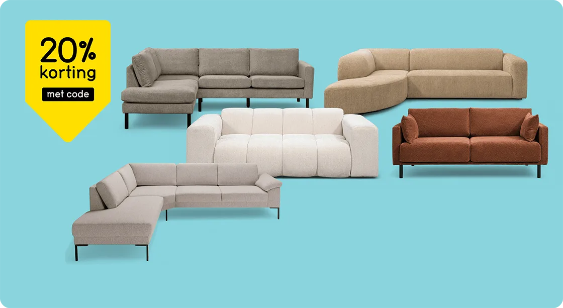 Alle banken 20% korting met code