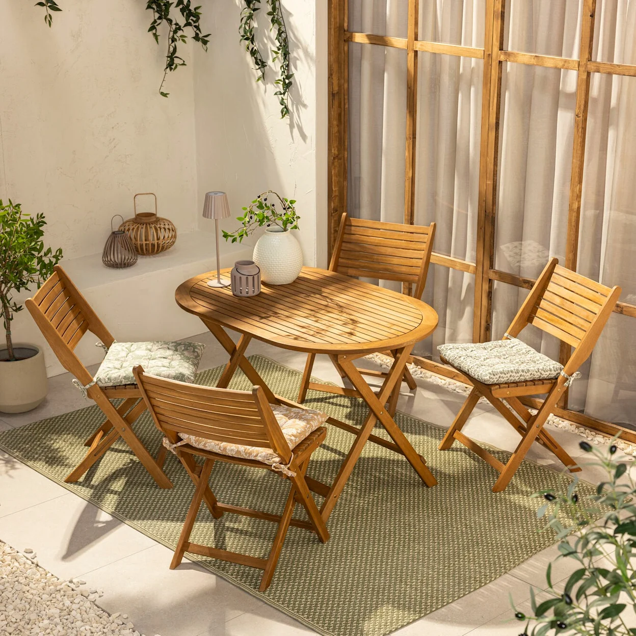 Inspiratie - tuinset Bari - vierkant 