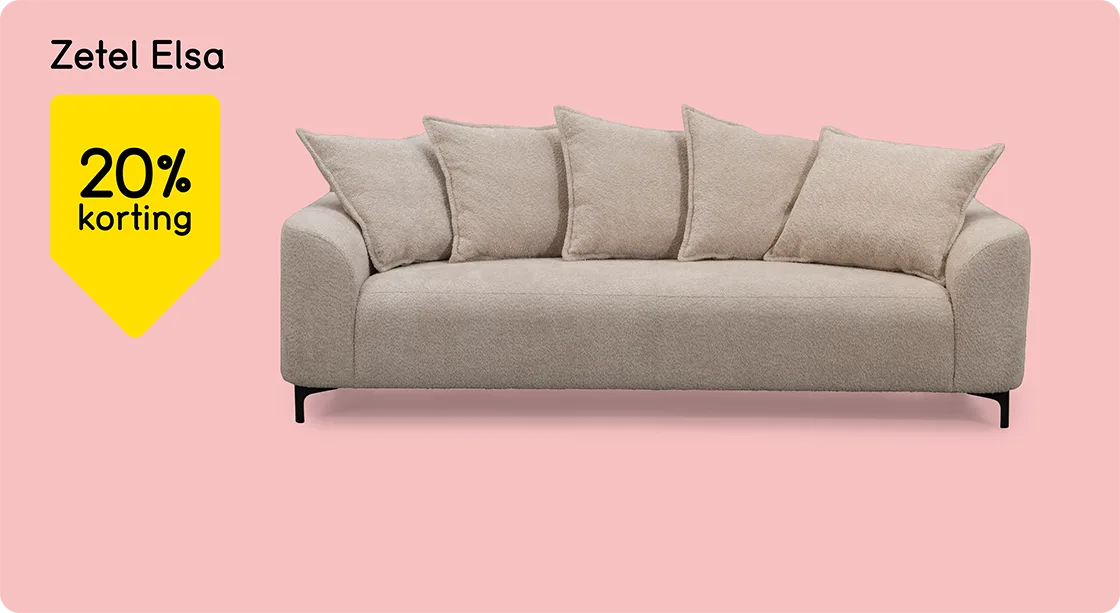 Zetel en loveseat Elsa 20% korting