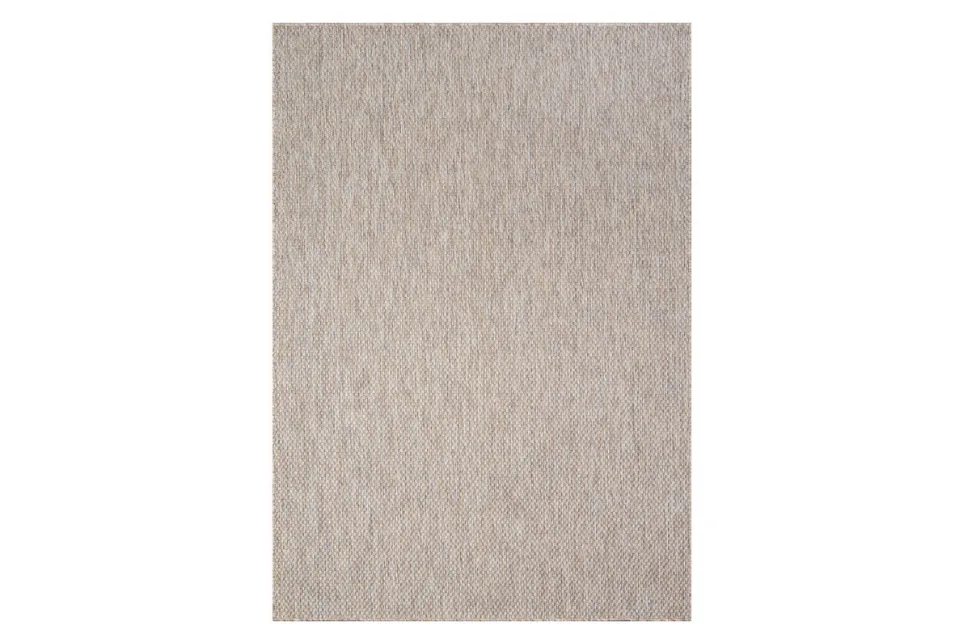 Uni Binnen en Buiten Vloerkleed Solid Beige Bruin - 140x200 CM