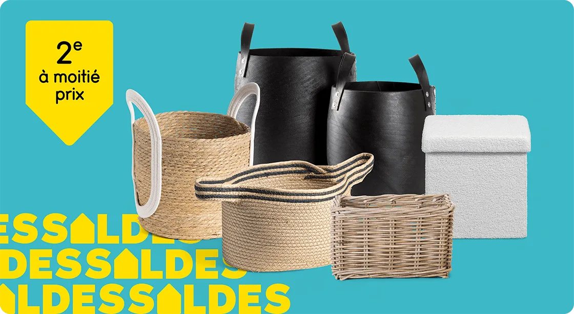 Tous les rangements décoratifs 2e à moitié prix