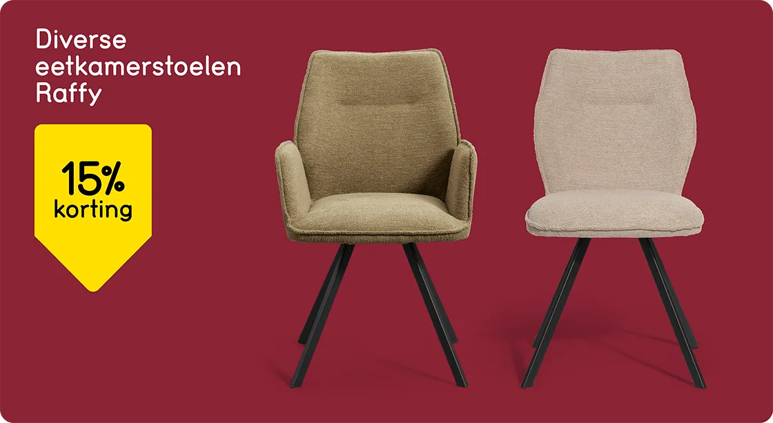 WK2/3 - Diverse Raffy stoelen 15% korting - NL