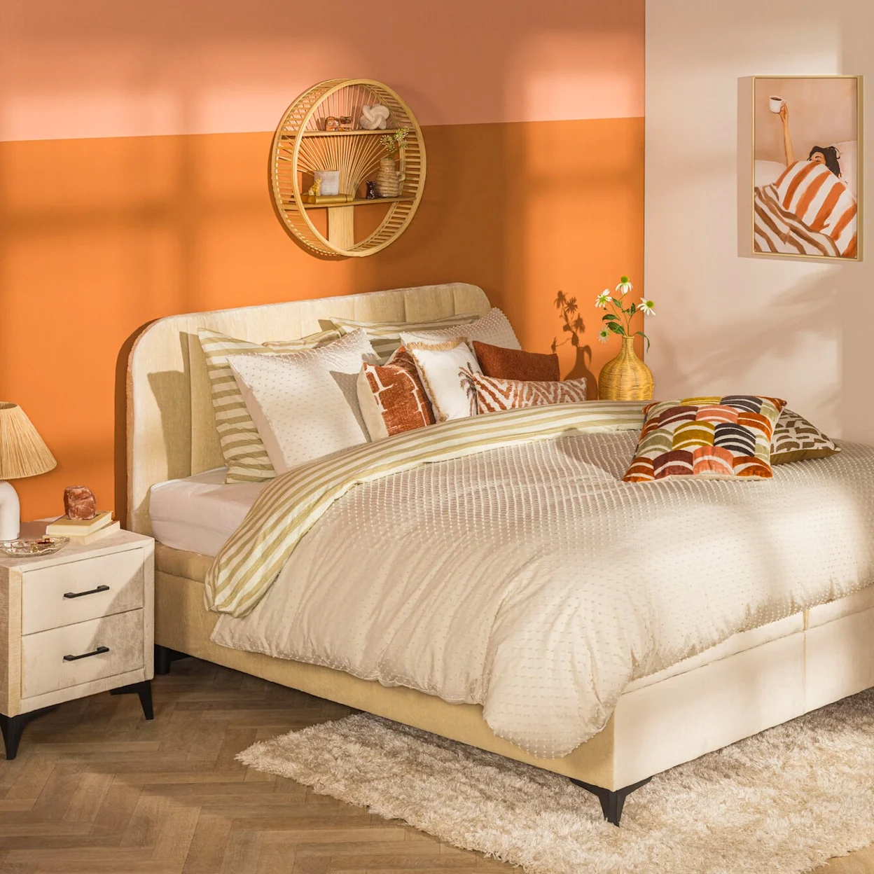 Slaapkamer met bed Lizz