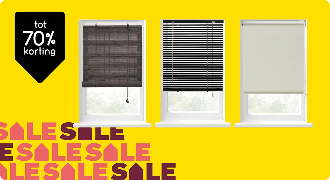 Diverse kant-en-klare raamdecoratie tot 70% korting