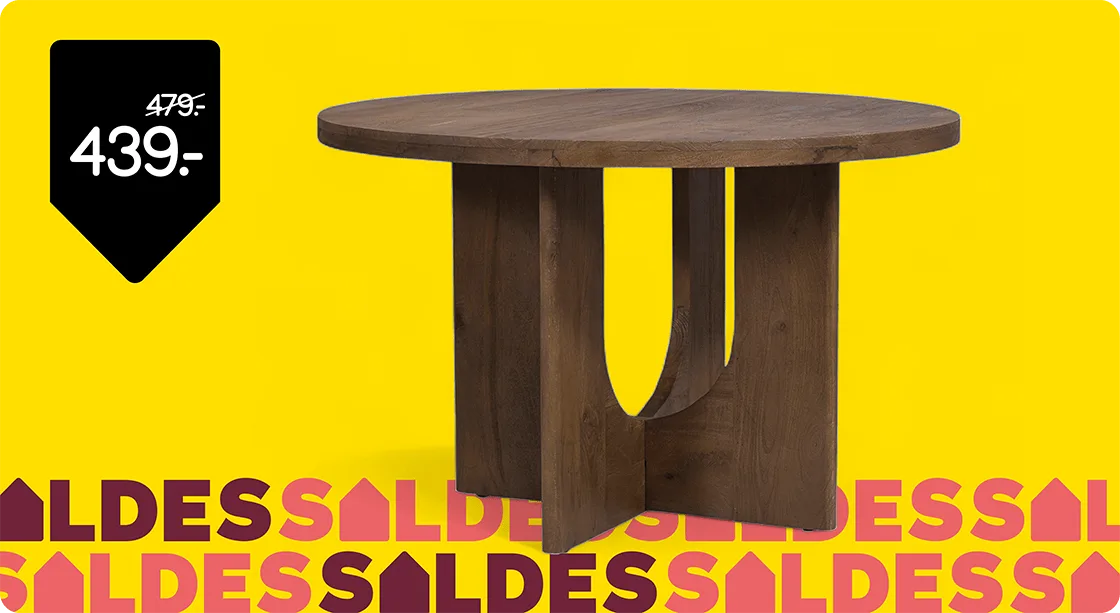 Table de salle à manger Moos de 479,- pour 439,-