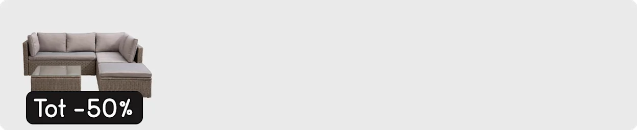 Categorie Loungesets vanaf homepage