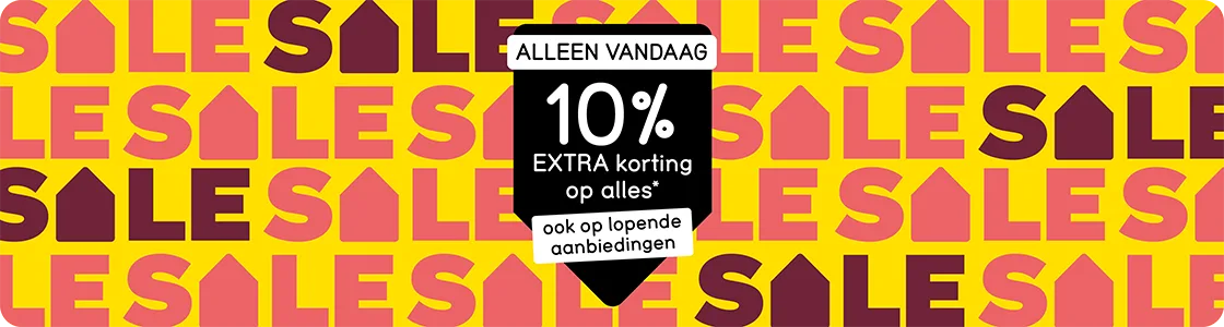 Nieuwjaarskorting: 10% EXTRA kassakorting op alles*