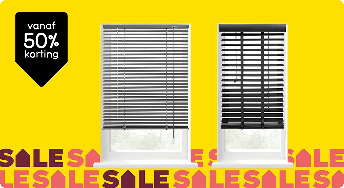 Fenstr kant-en-klaar jaloezieën vanaf 50% korting