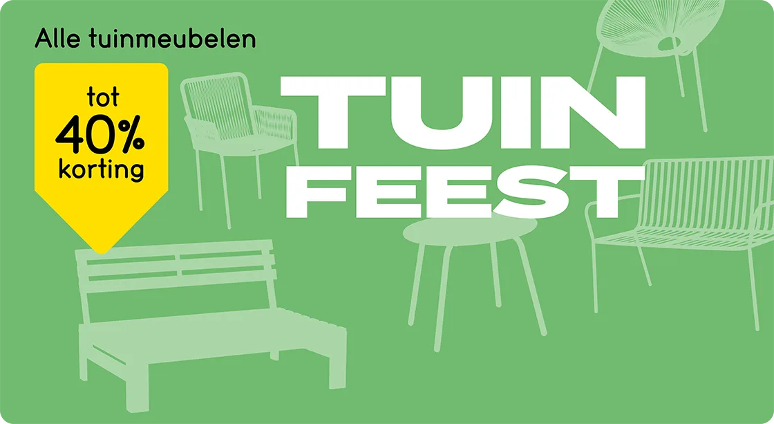 Tuinfeest: tot 40% korting op alle tuinmeubelen