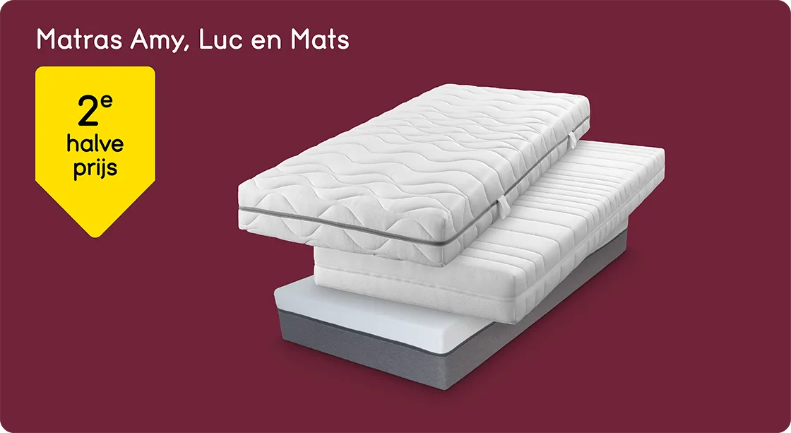 Matras Amy, Luc en Mats 2e halve prijs
