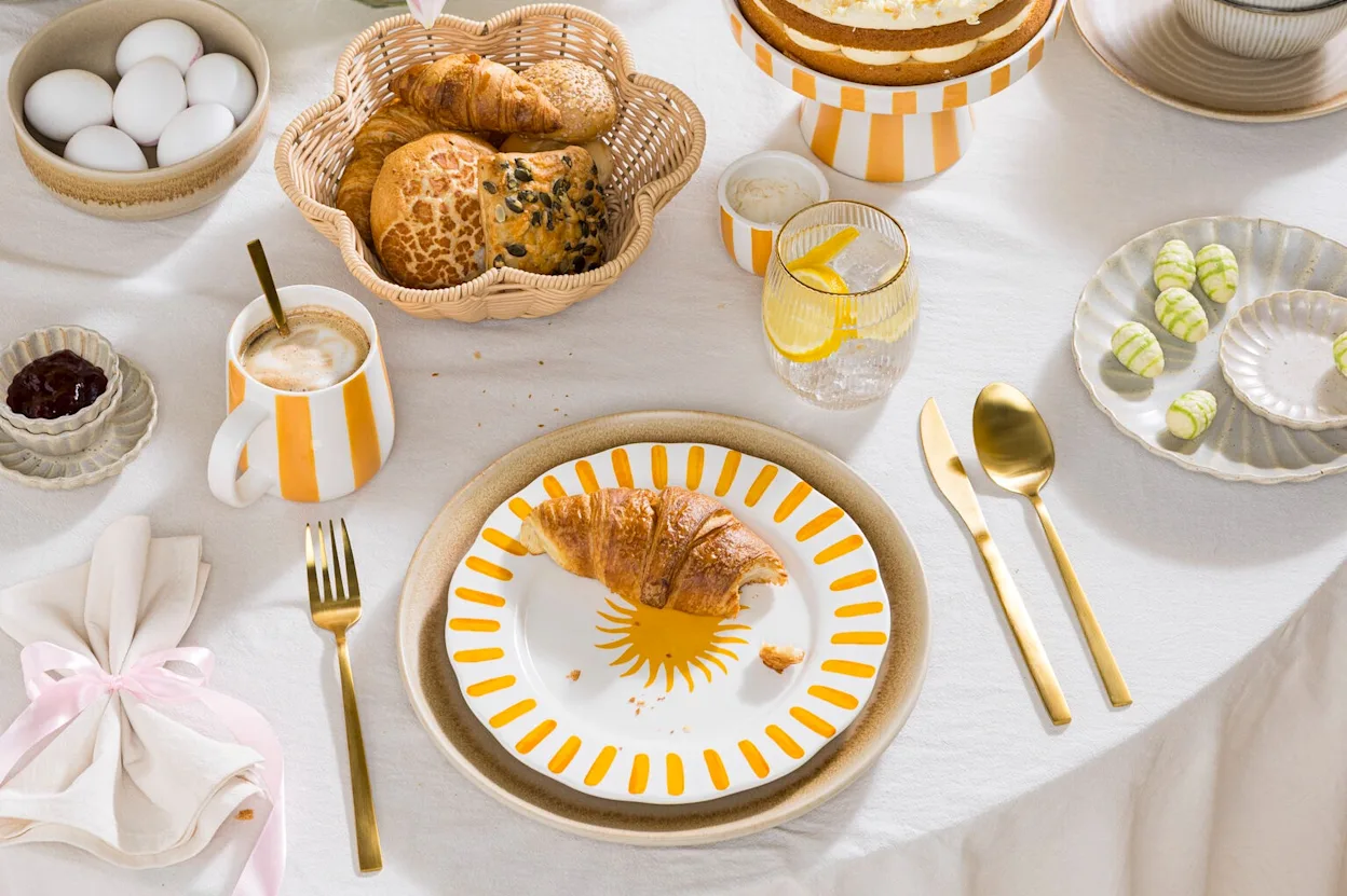 Detail shot paas tafel 