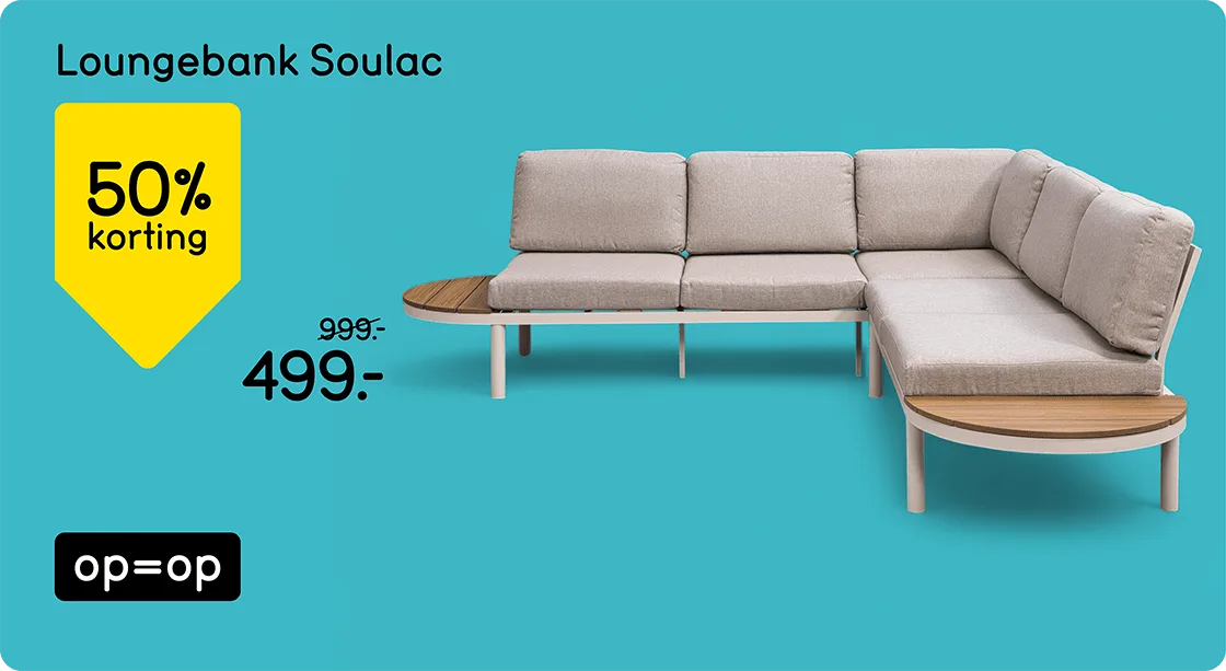 Loungebank Soulac van 999.- voor 499.-