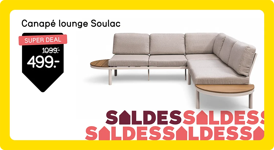 Canapé lounge Soulac de 1099.- pour 499.-