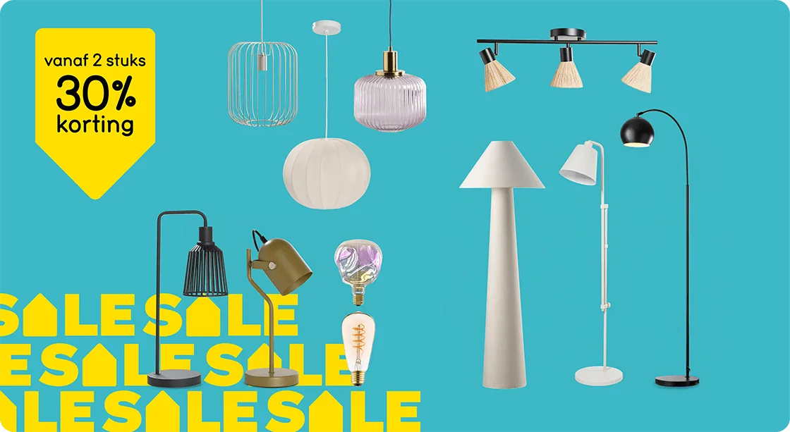 Alle verlichting 30% korting