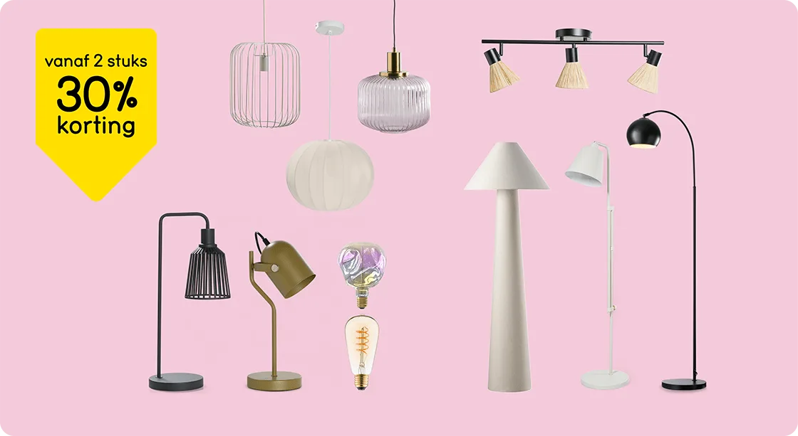 Alle verlichting 30% korting