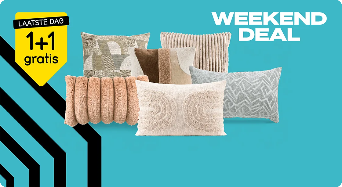 Black Friday Weekenddeal - Alle sierkussens 1+1 gratis
