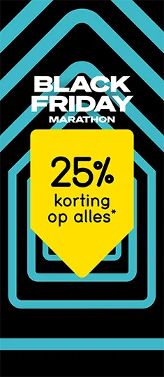 Shop ALLES* nu met 25% korting!