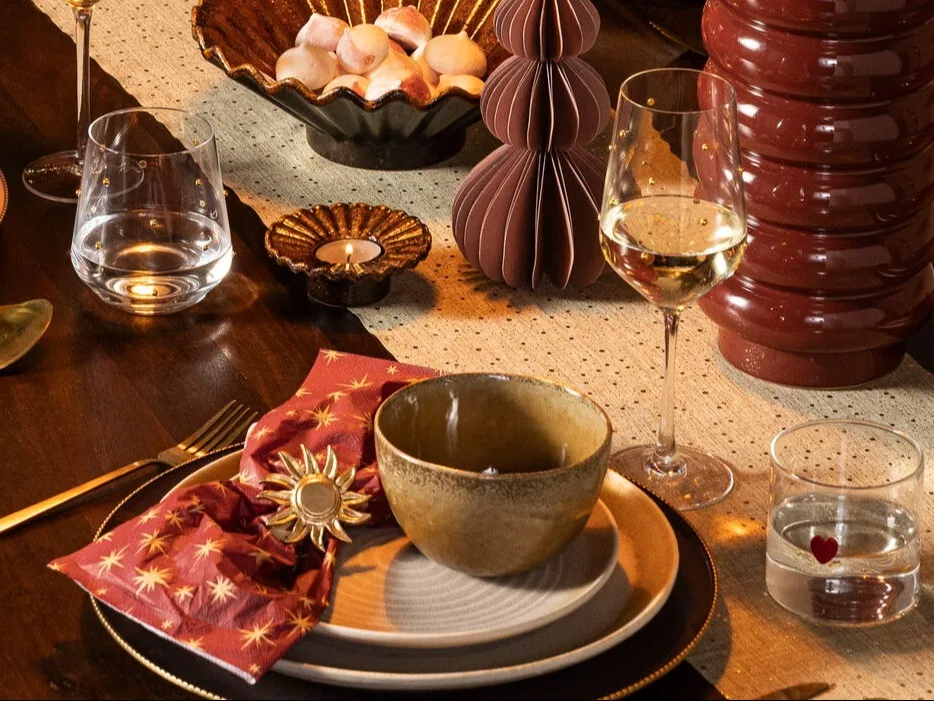 Kersttafel details