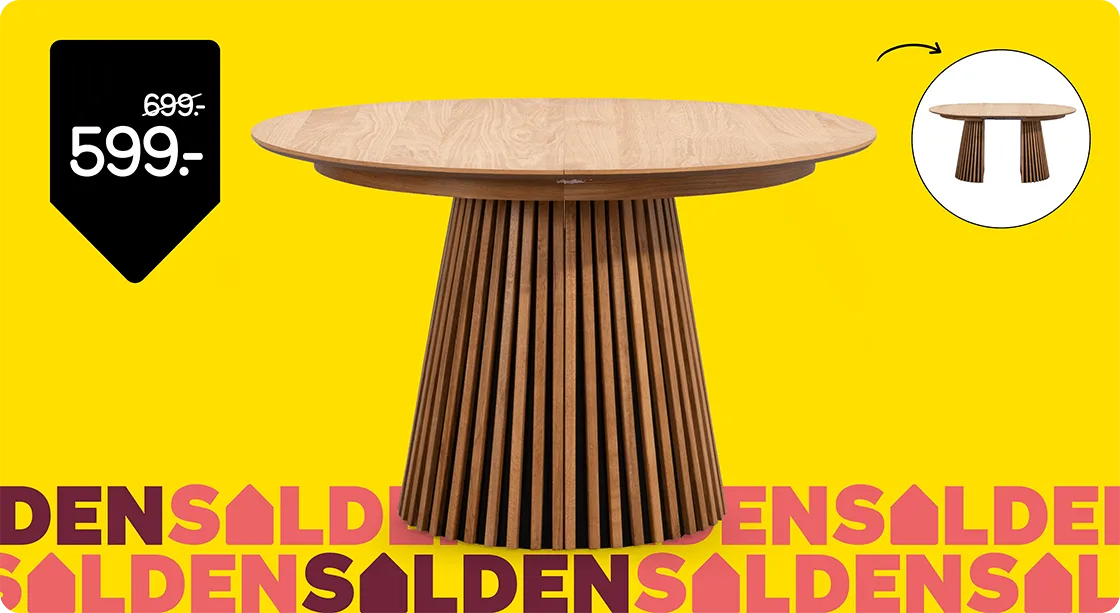 Eettafel Irene van 699,- voor 599,-