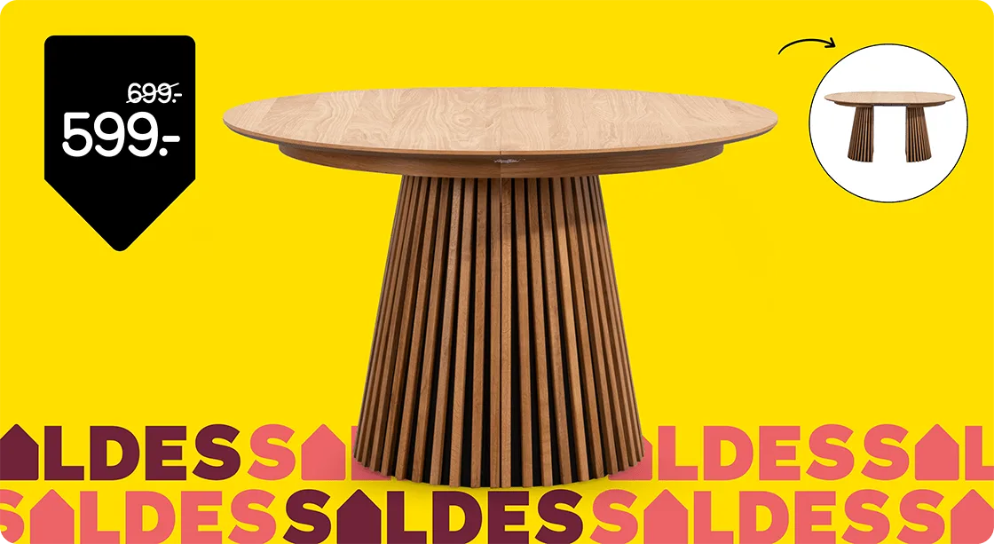 Table de salle à manger Irene de 699,- pour 599,-
