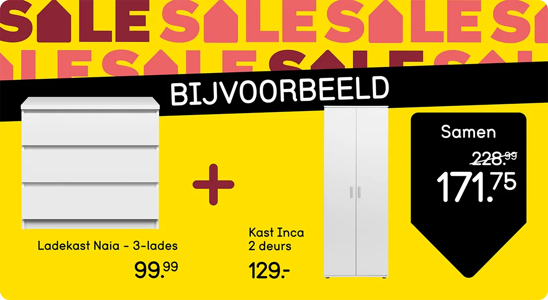 WK2/3 Combideal - Ladekast + Kledingkast - NL