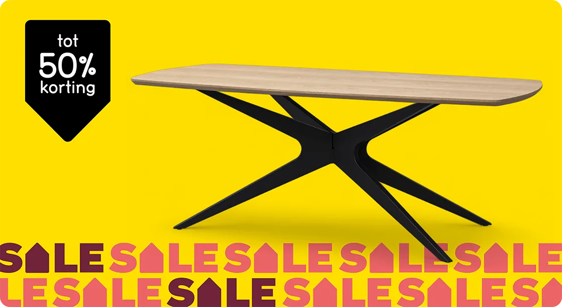 Eetkamertafels Suzanne tot 50% korting 