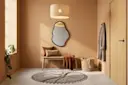 AI beeld hal met hanglamp Romana