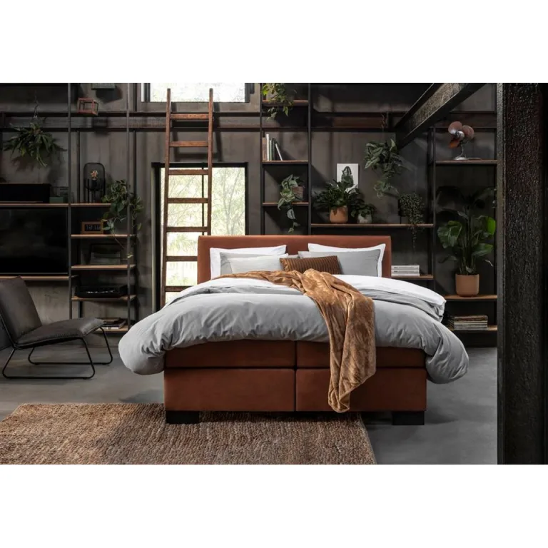 Boxspring Brun