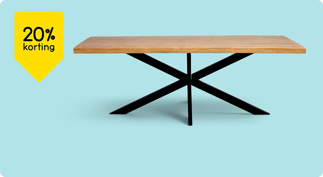 Eettafel Travis 20% korting