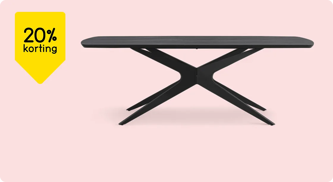 Eettafel Suzanne 20% korting