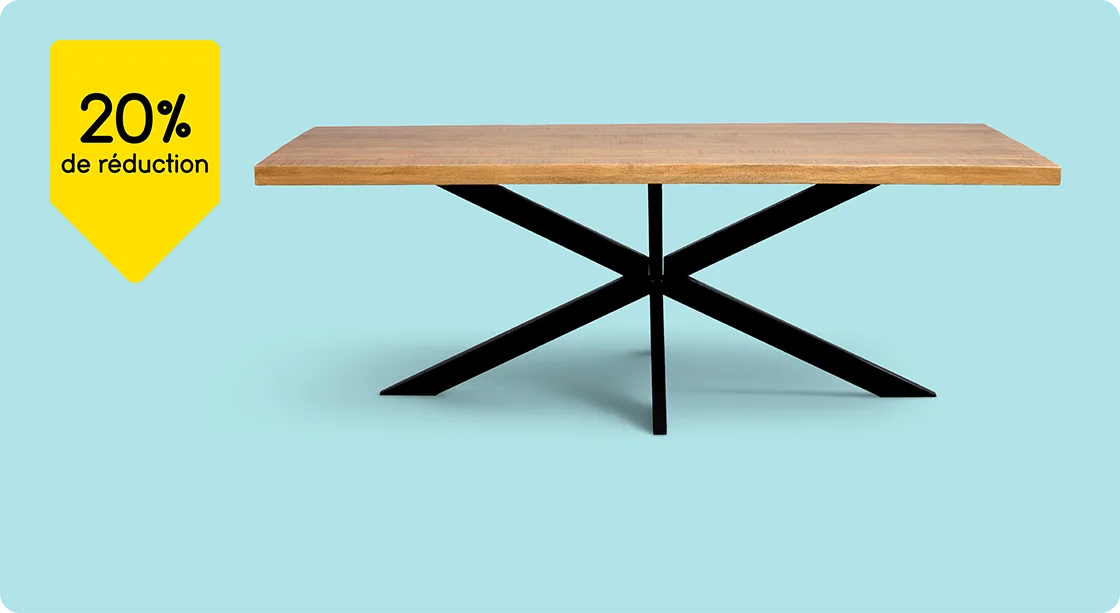 Table de salle à manger Travis 20% de réduction