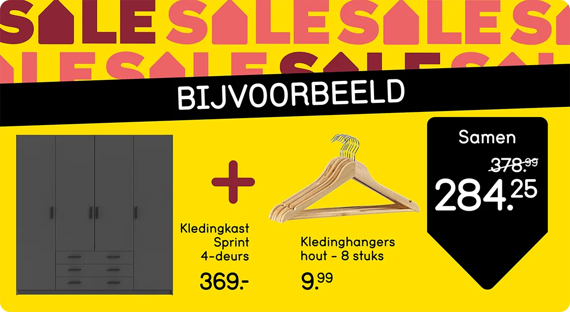 WK2/3 Combideal - Sprint + kledinghangers - NL