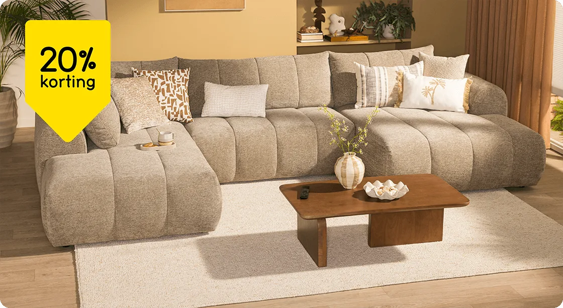 Bank en draaifauteuil Juliette 20% korting