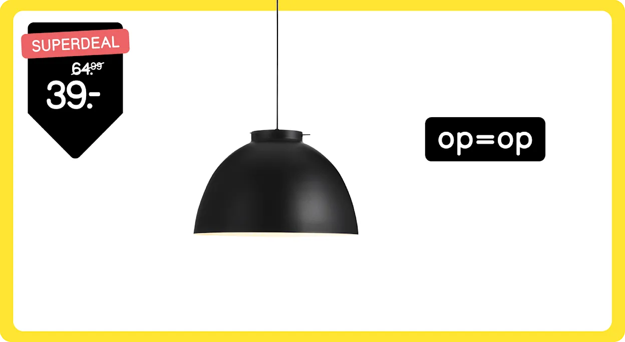 Superdeal - hanglamp Midas van 64,99 voor 39,-