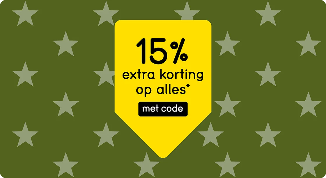 WK50 - 15% extra korting op alles met code - NL