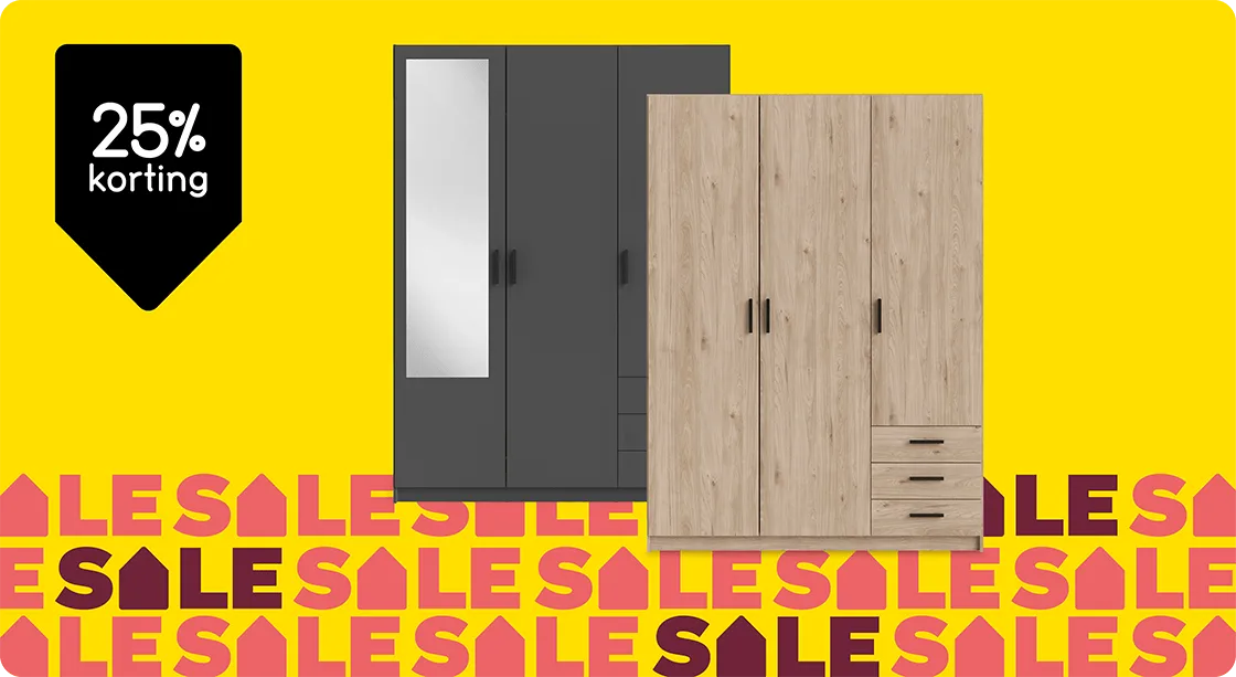 Kledingkast Sprint 25% korting