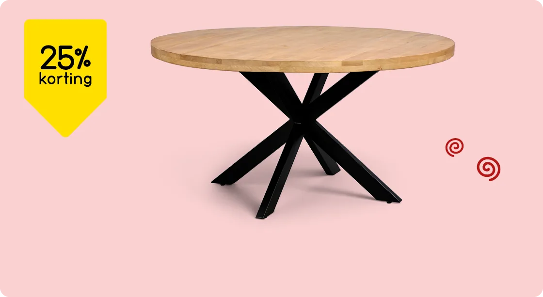 Eettafel Travis met 25% korting