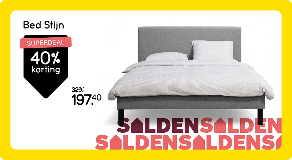 Bed Stijn superdeal met 40% korting