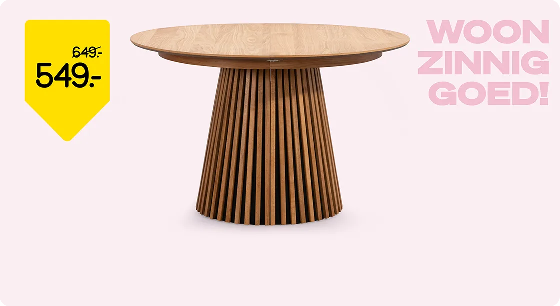Eettafel Irene van 649,- voor 549,-