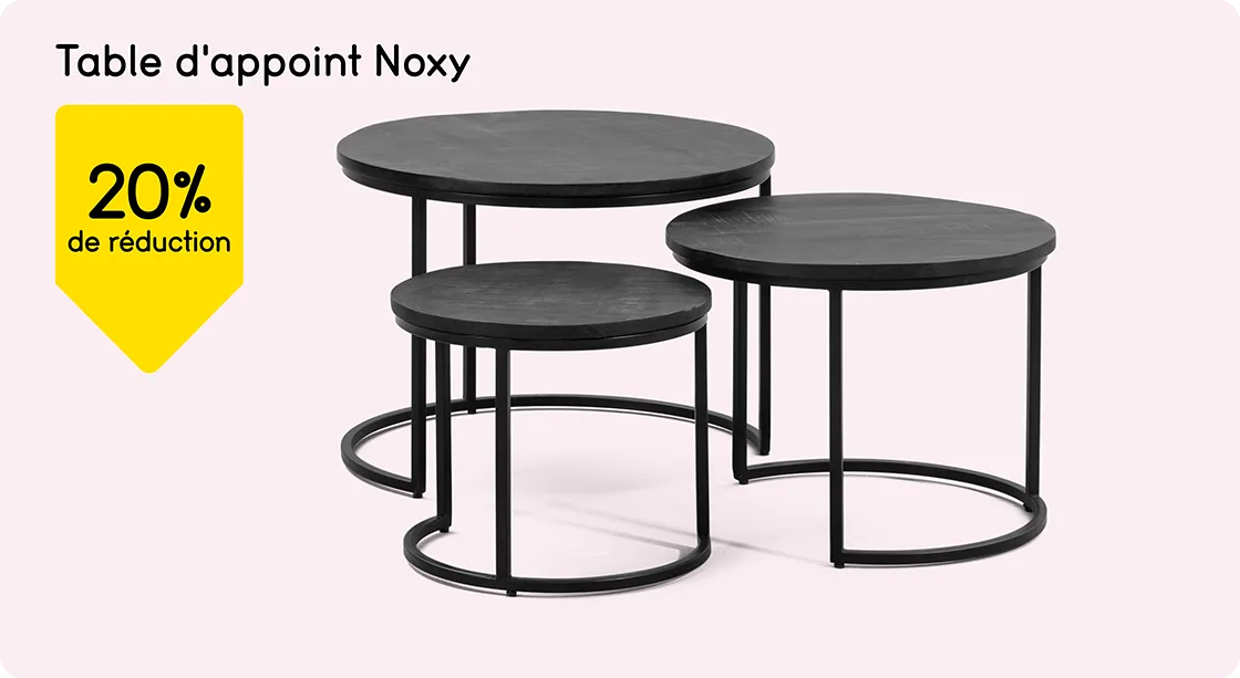 Table d'appoint Noxy 20% de réduction