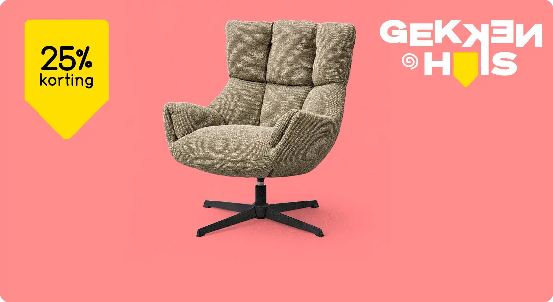 Alle fauteuils 25% korting