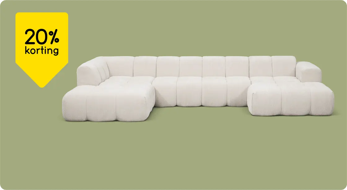 Bank en draaifauteuil Beau 20% korting
