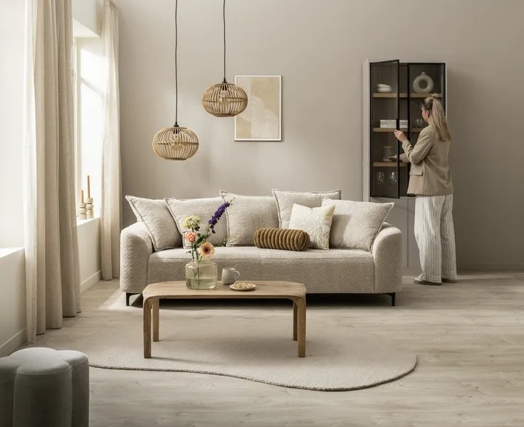 Beige zetel Elsa