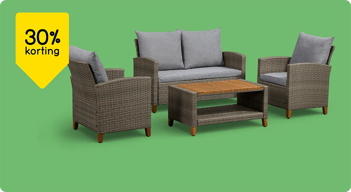 Loungeset Turijn 4-delig 30% korting