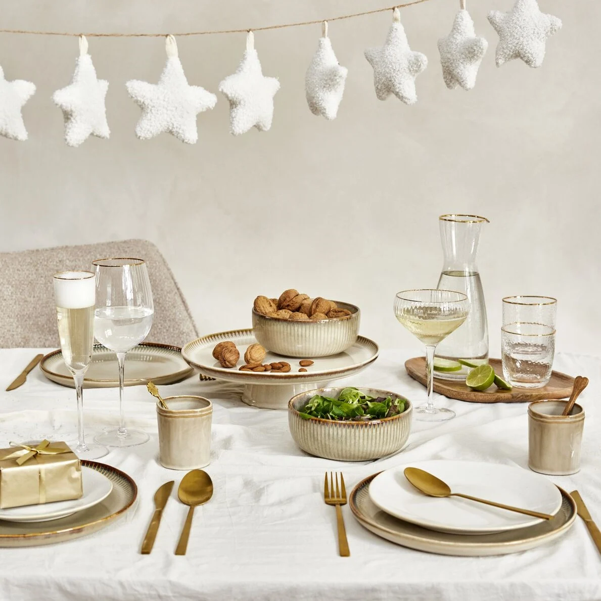 Kersttafel dekken [vierkant]