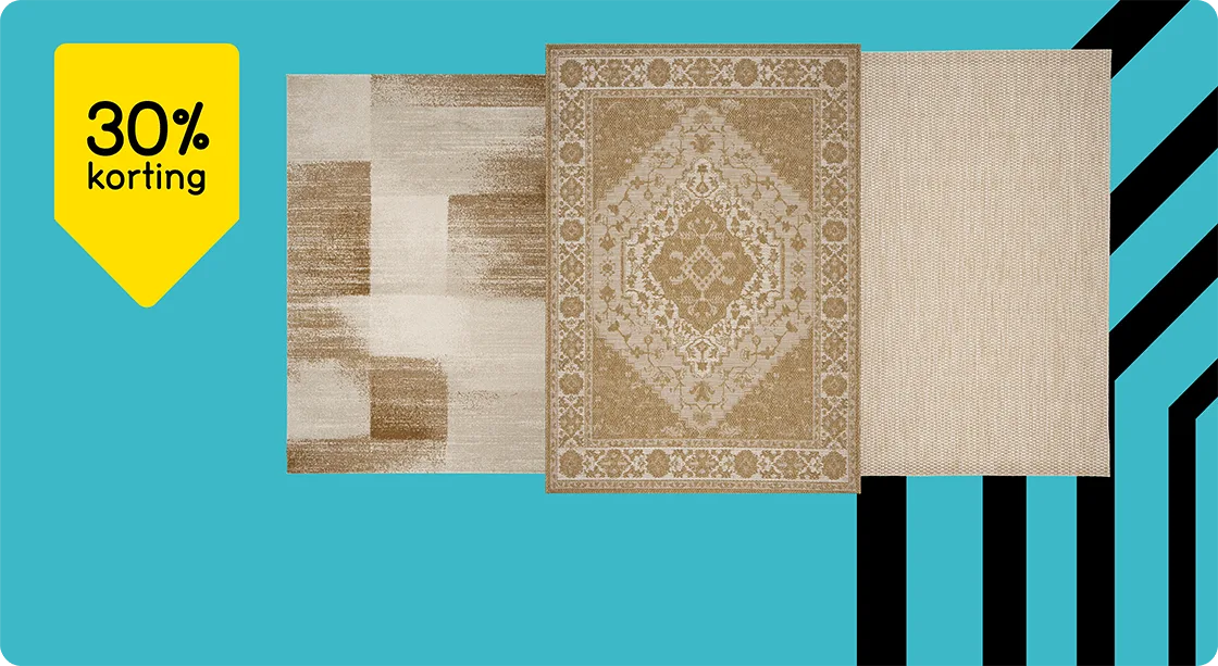 Alle vloerkleden 30% korting