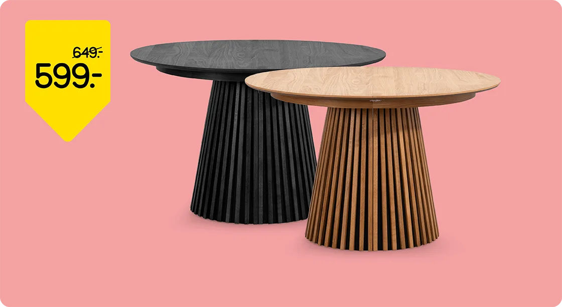 Eetkamertafel Irene van 649,- voor 599,-
